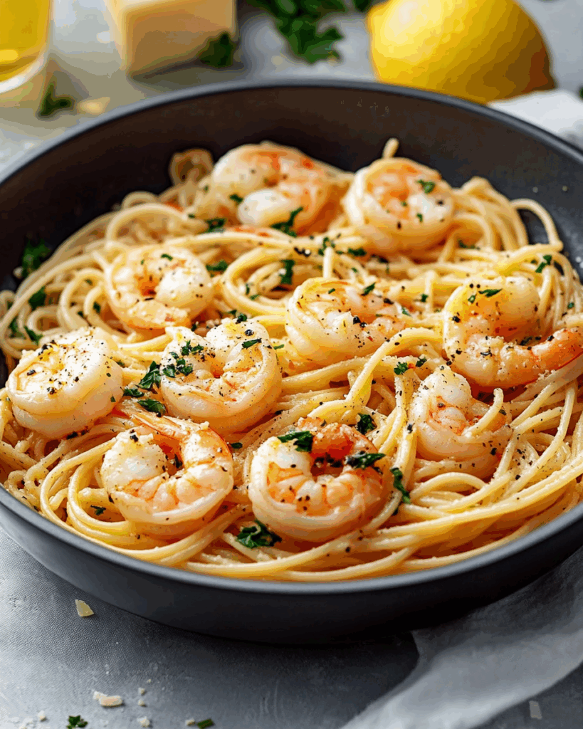 Garlic Butter Shrimp Pasta