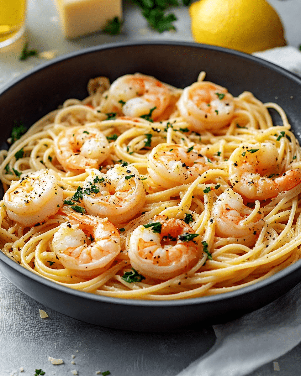 Garlic Butter Shrimp Pasta
