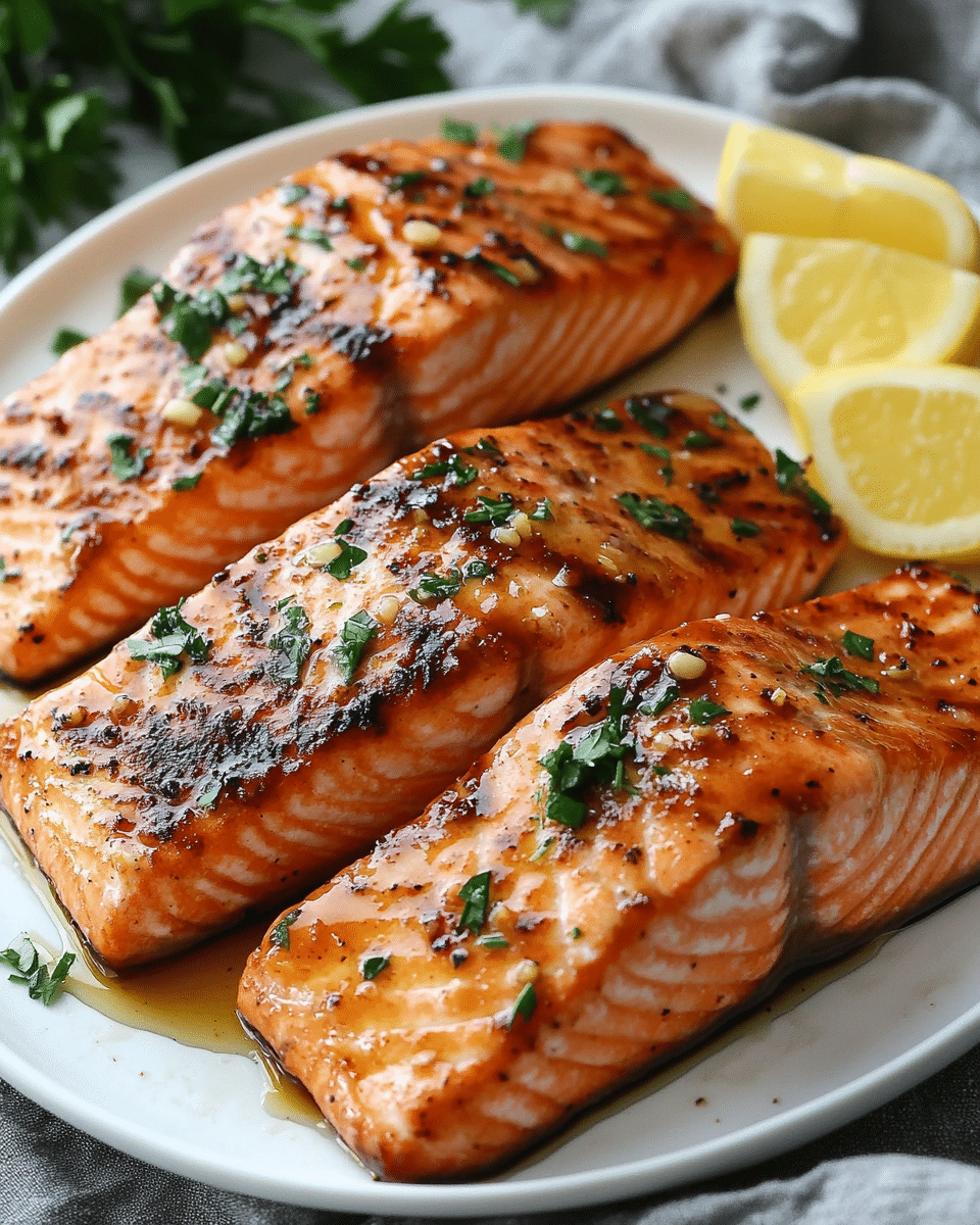 Grilled Honey Butter Salmon