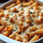 Baked Ziti with Creamy Cheese Sauce