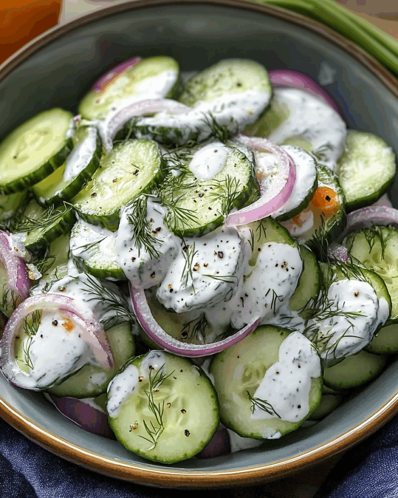 Creamy Cucumber Salad