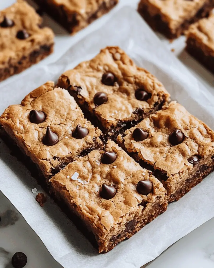 Sourdough Chocolate Chip Blondies