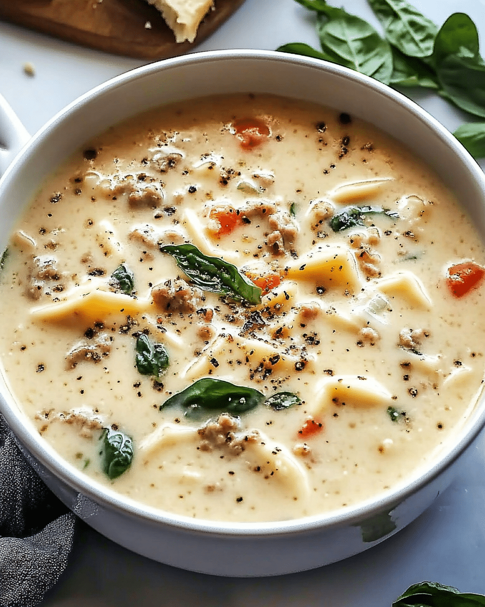 White Lasagna Soup