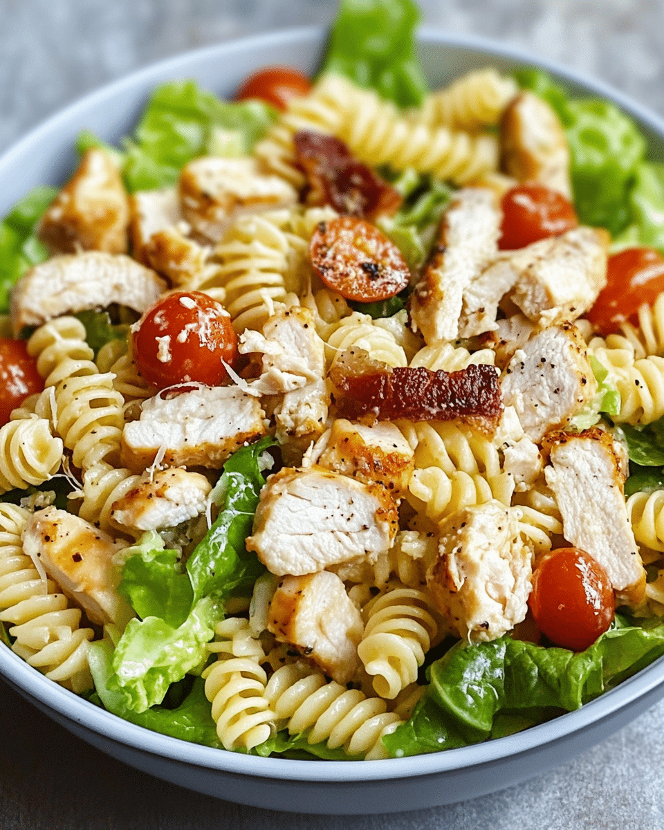Chicken Caesar Pasta Salad