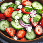 Cucumber Strawberry Salad