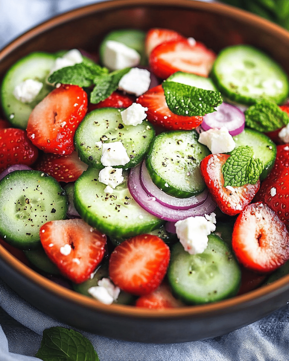 Cucumber Strawberry Salad