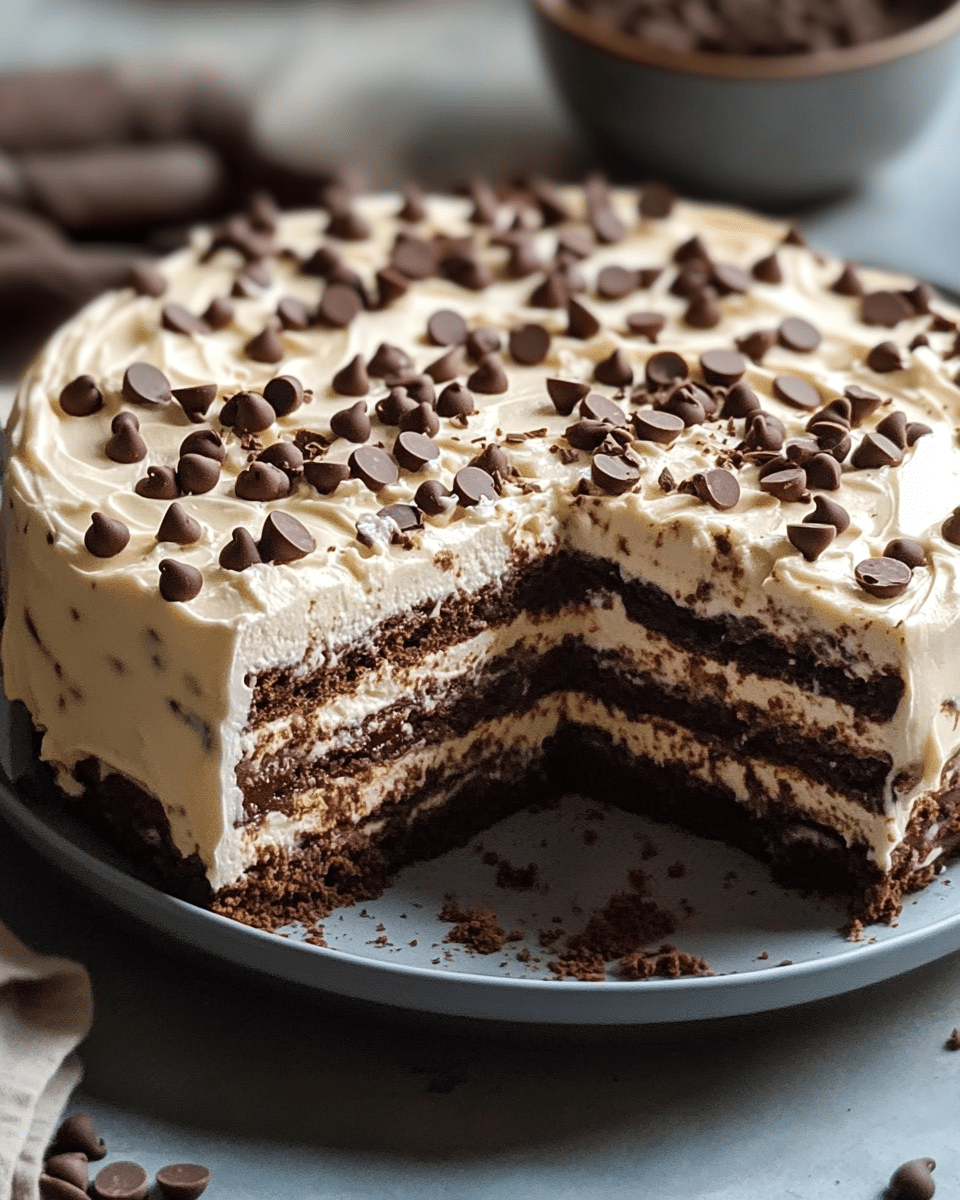 Mocha Chip Icebox Cake