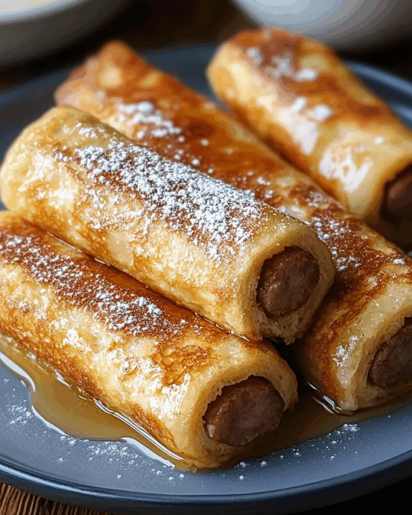 Sausage French Toast Roll-Ups