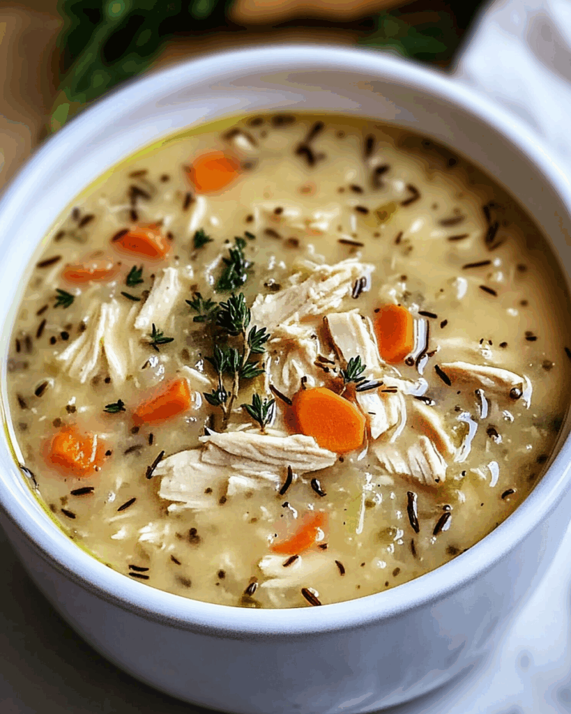 Crockpot Chicken and Wild Rice Soup
