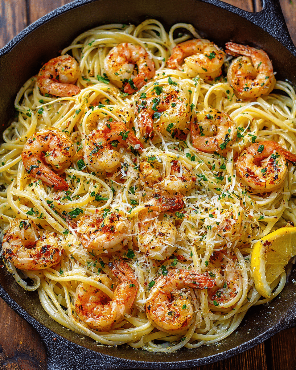 Garlic Butter Shrimp Pasta