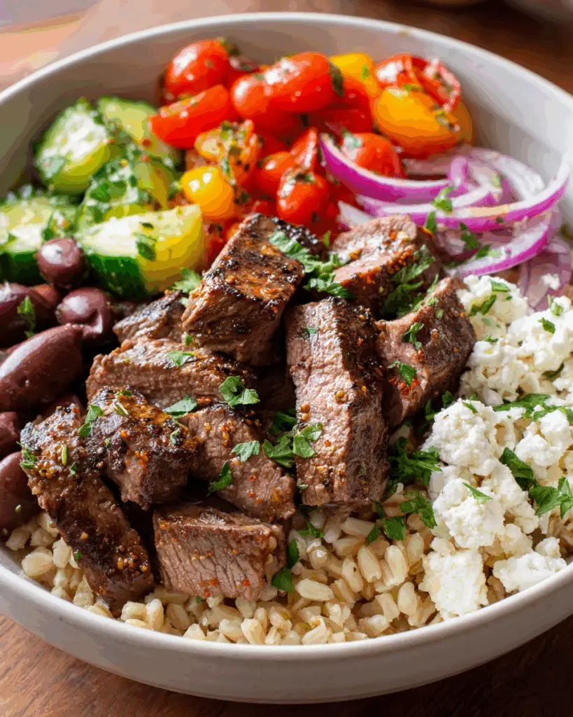 Mediterranean Steak Bowls