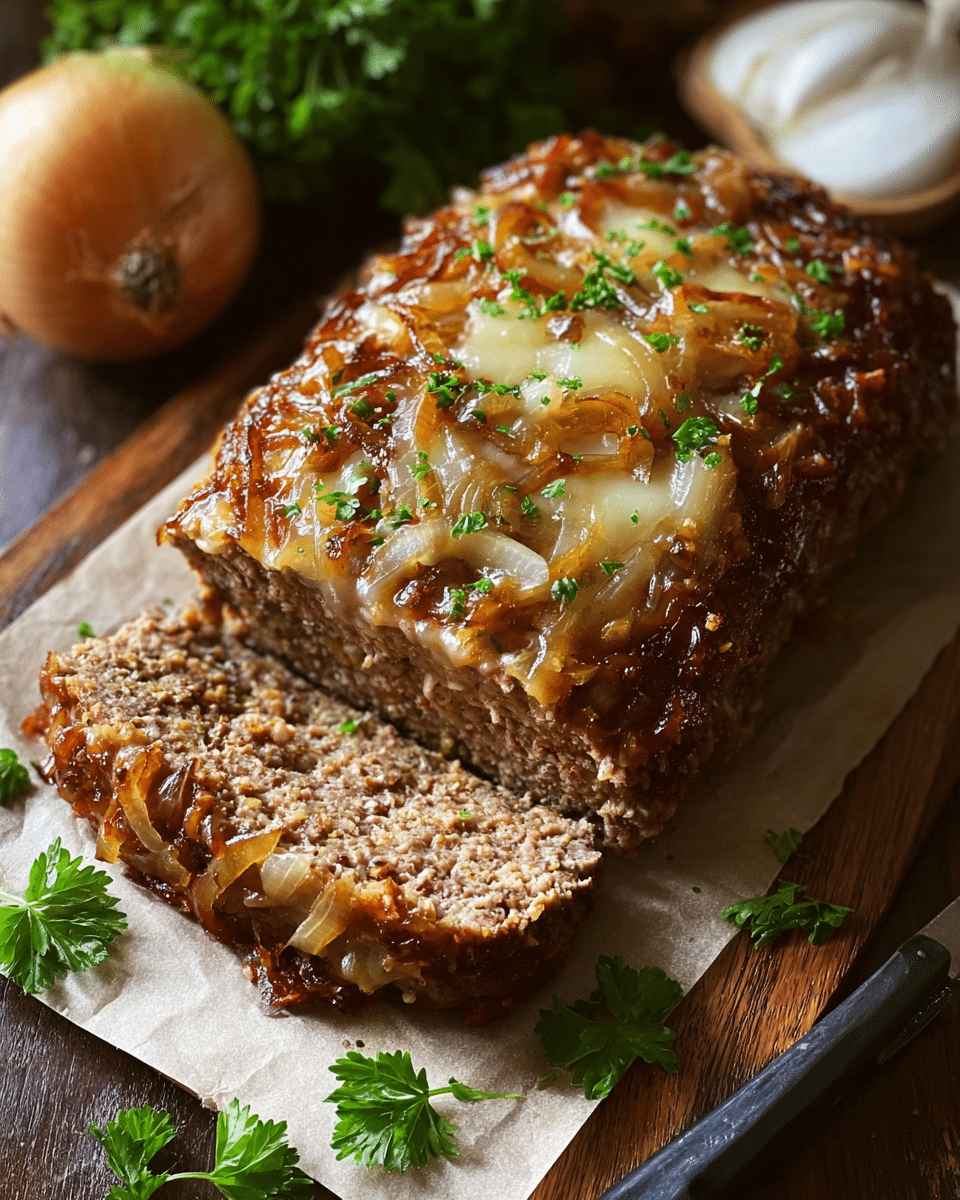 French Onion Meatloaf