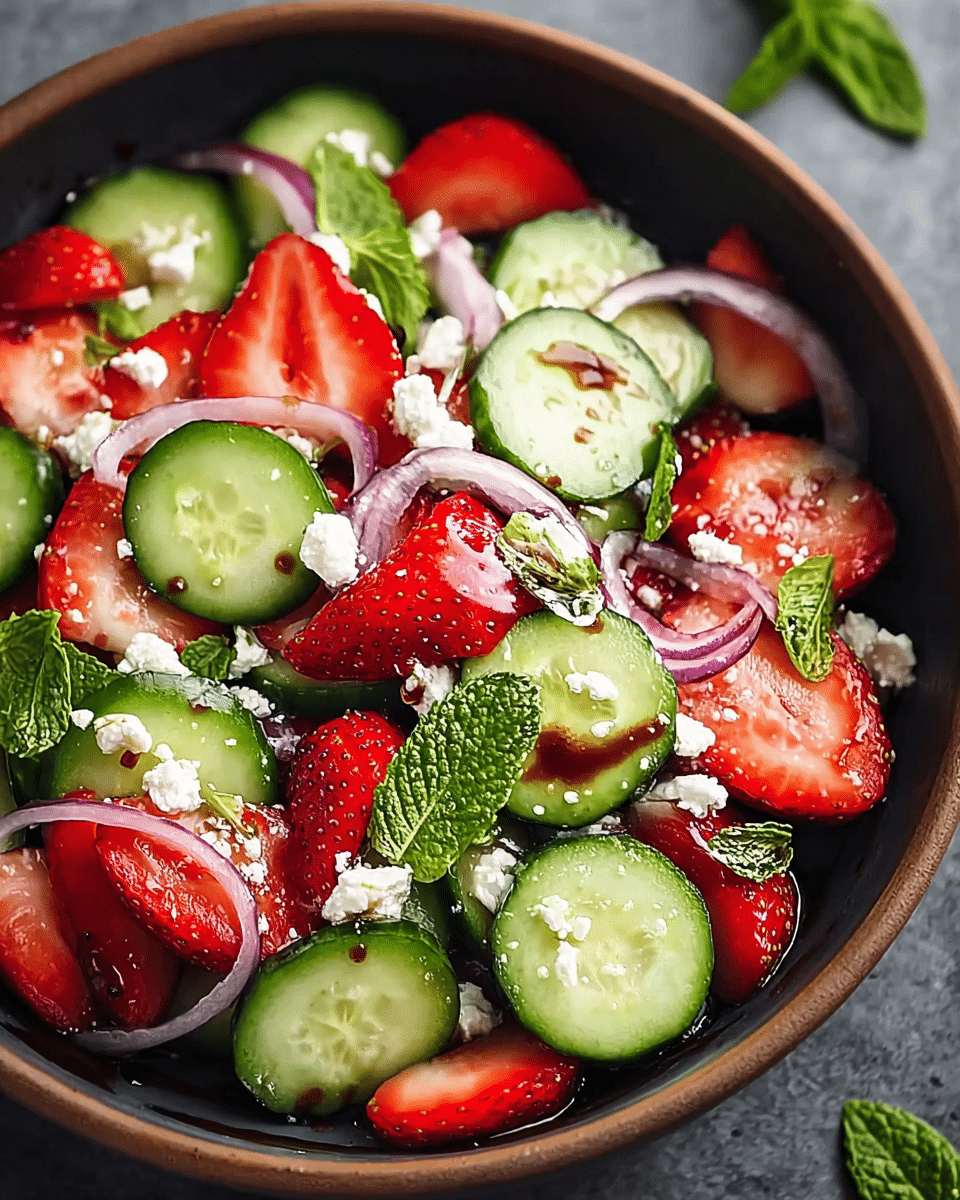 Cucumber Strawberry Salad