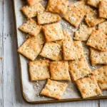 Sourdough Discard Crackers with Sesame Seeds