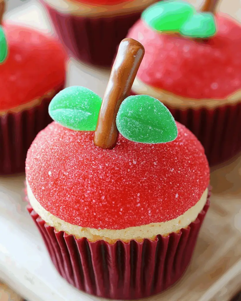 Whimsical Apple Cupcakes
