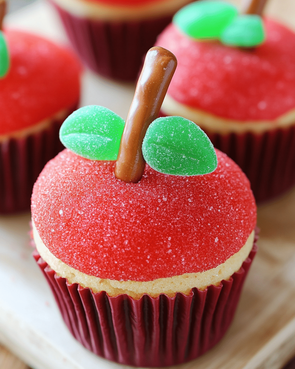Whimsical Apple Cupcakes