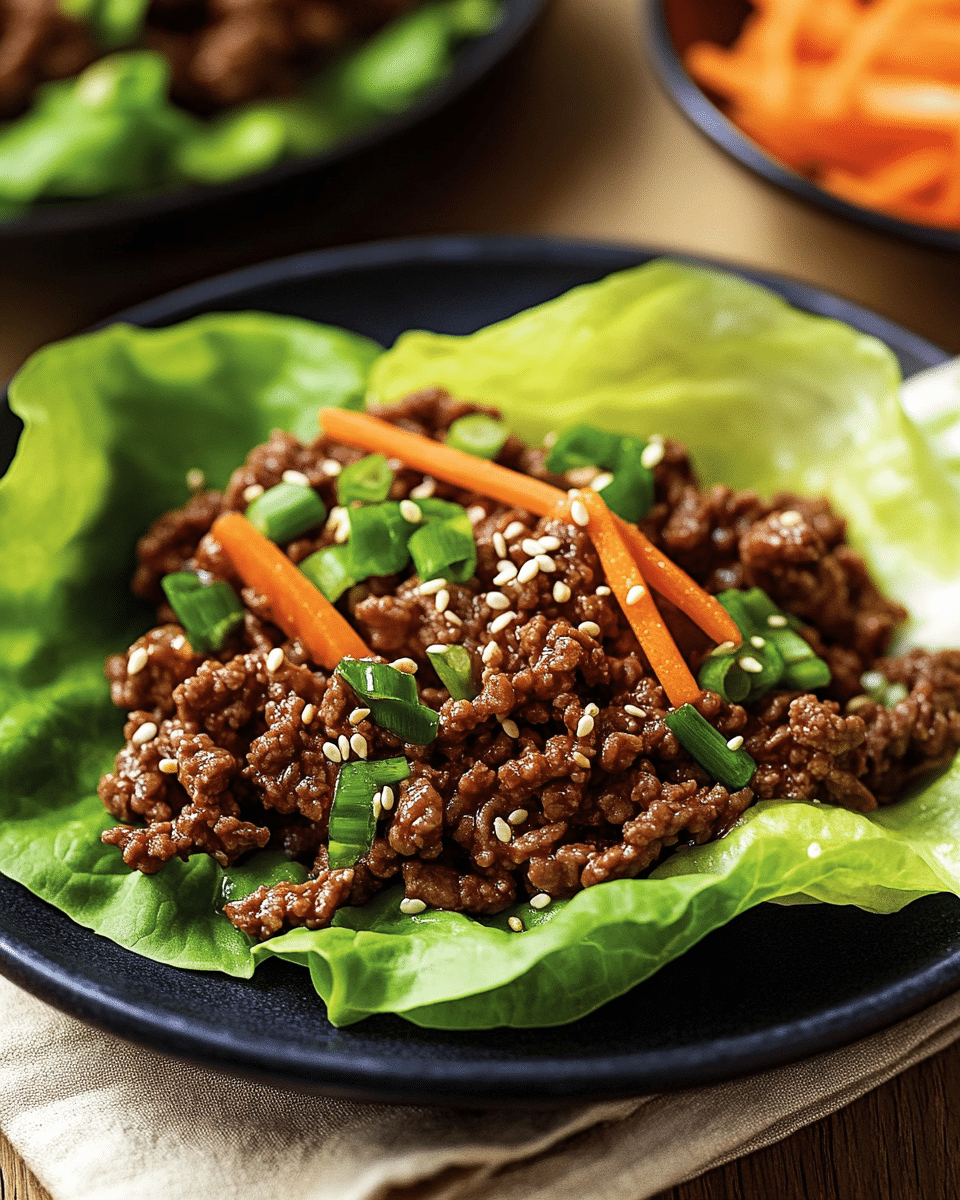 Korean Beef Lettuce Wraps