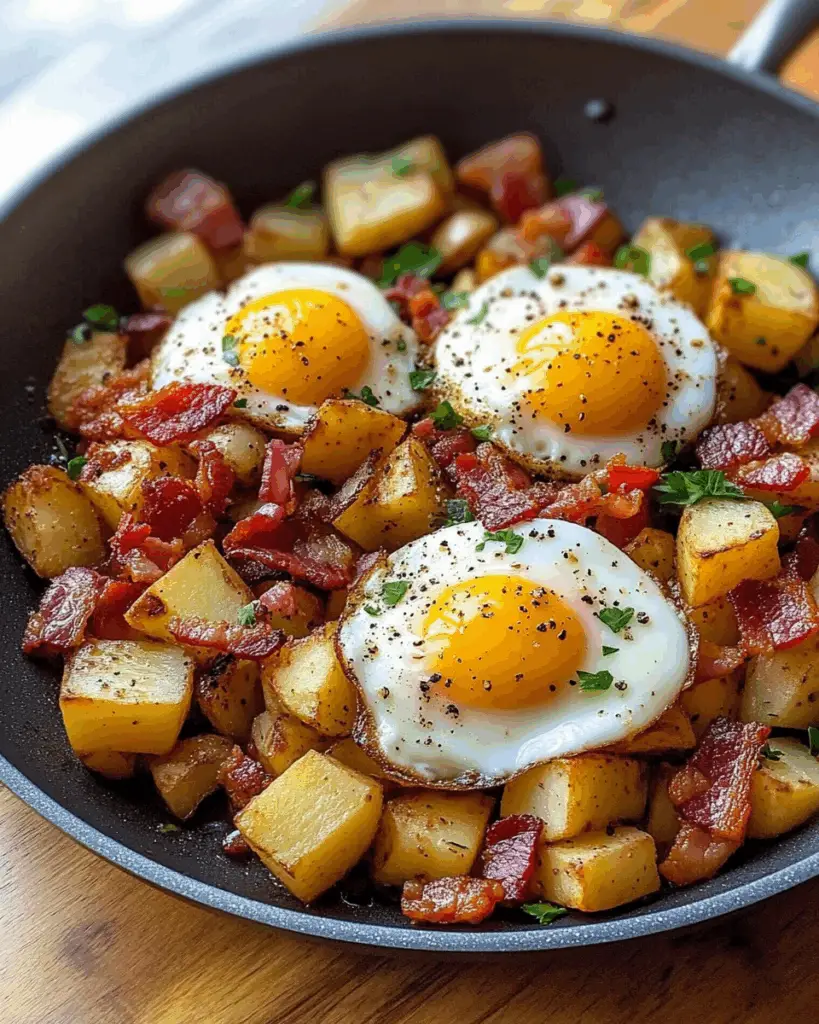 Bacon, Egg, and Potato Hash