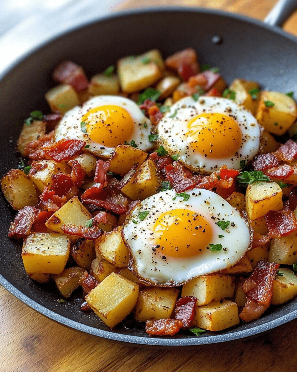Bacon, Egg, and Potato Hash