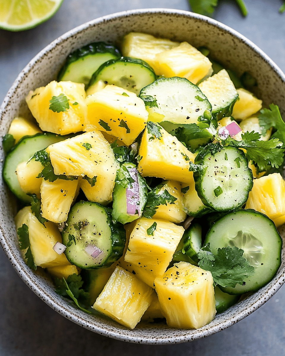 Pineapple Cucumber Salad