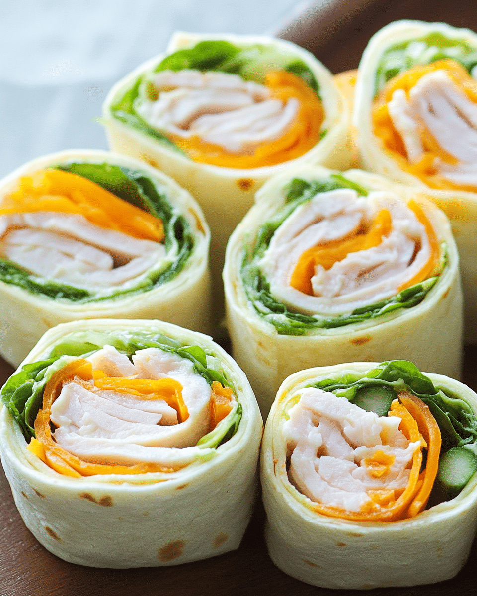 Turkey Cheddar Lunch Roll-Ups