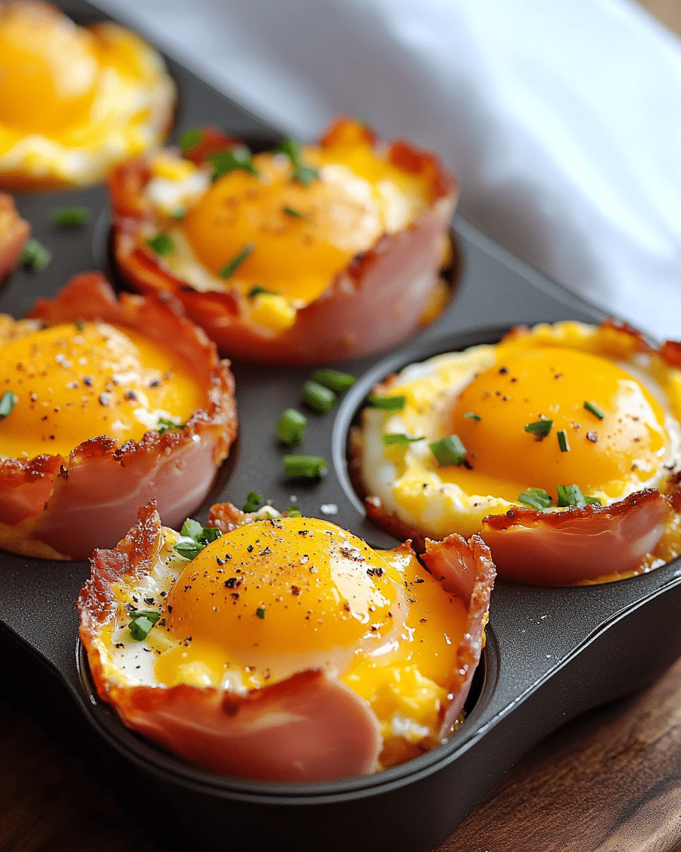 Ham and Egg Breakfast Cups