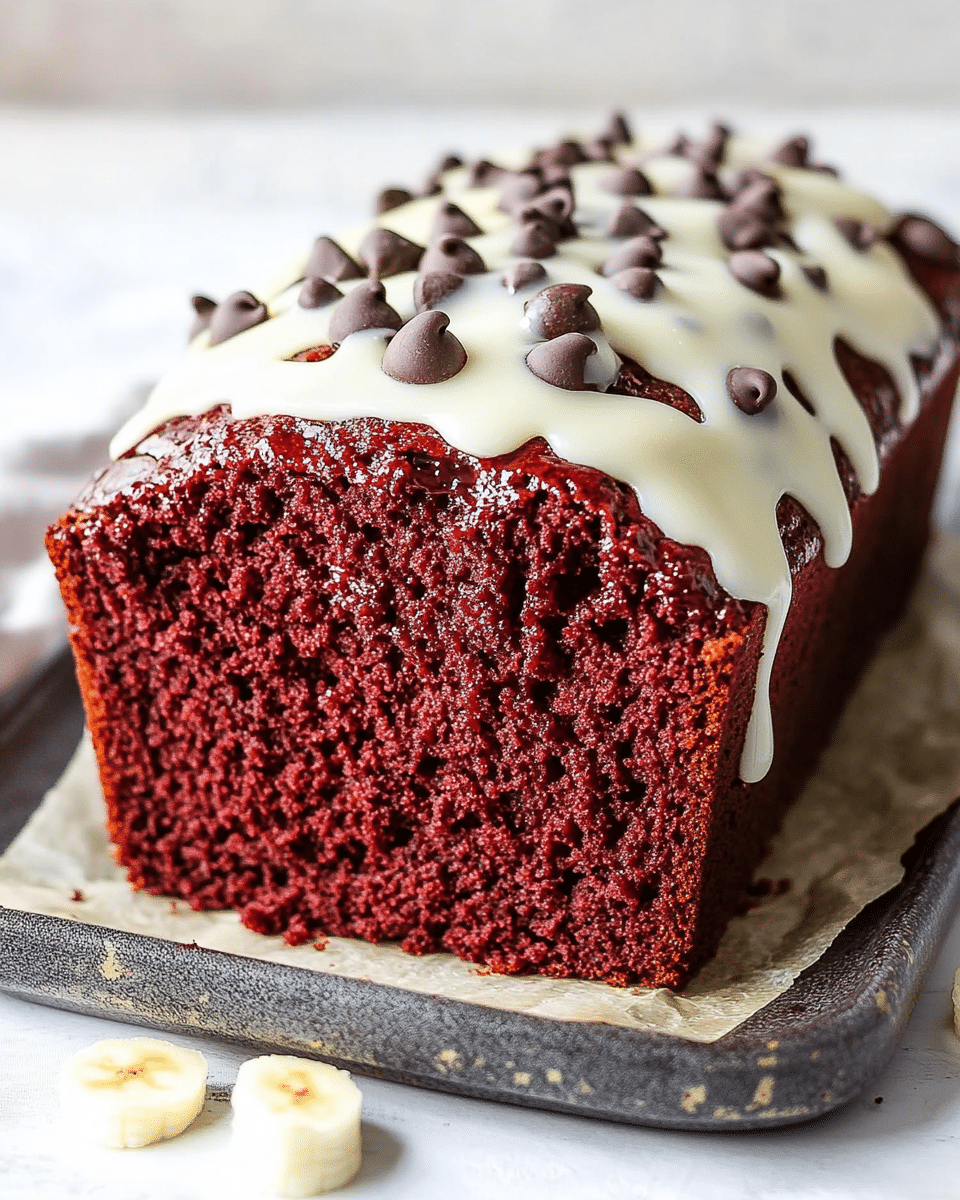 Red Velvet Banana Bread