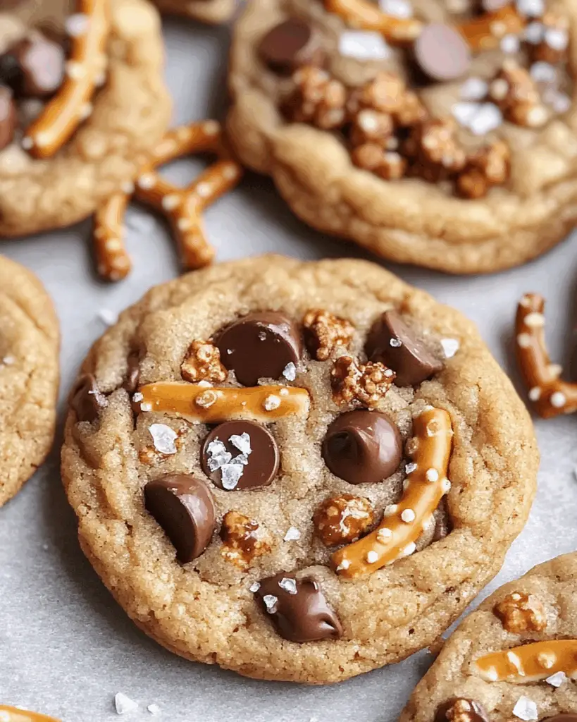Toffee Pretzel Chocolate Chip Cookies