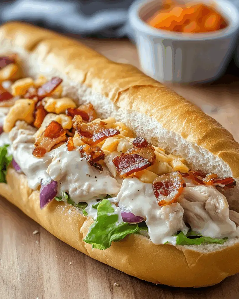 Chopped Chicken Bacon Ranch Sub