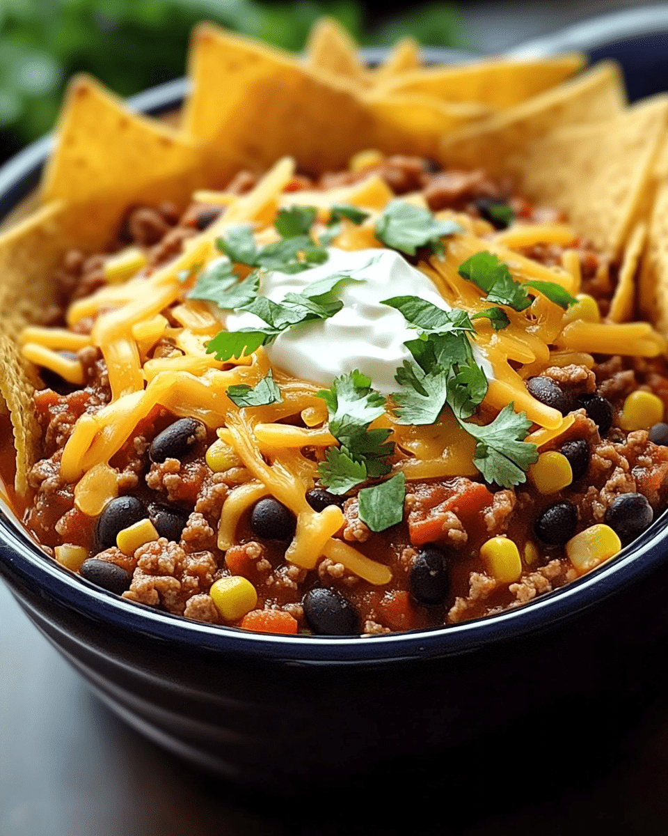 Slow Cooker Taco Casserole