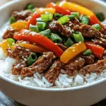 Beef and Pepper Rice Bowl