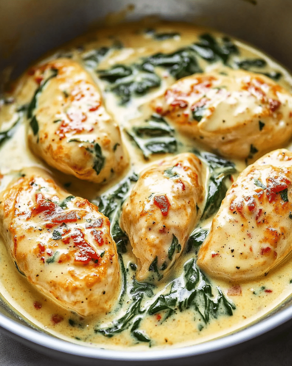 Creamy Chicken with Spinach