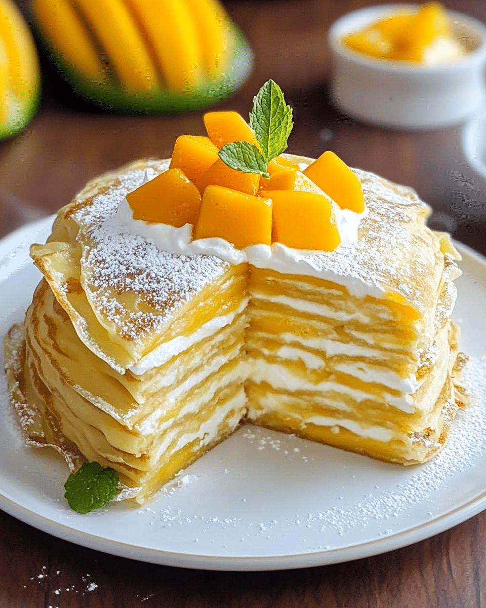 Mango Crepe Cake