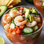 Mexican Shrimp Cocktail with Avocado and Lime