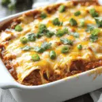 Cheesy Beef Enchilada Casserole