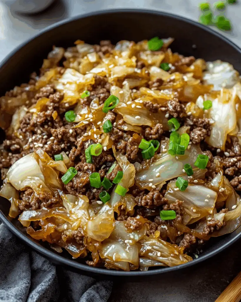 Beef and Cabbage Stir Fry