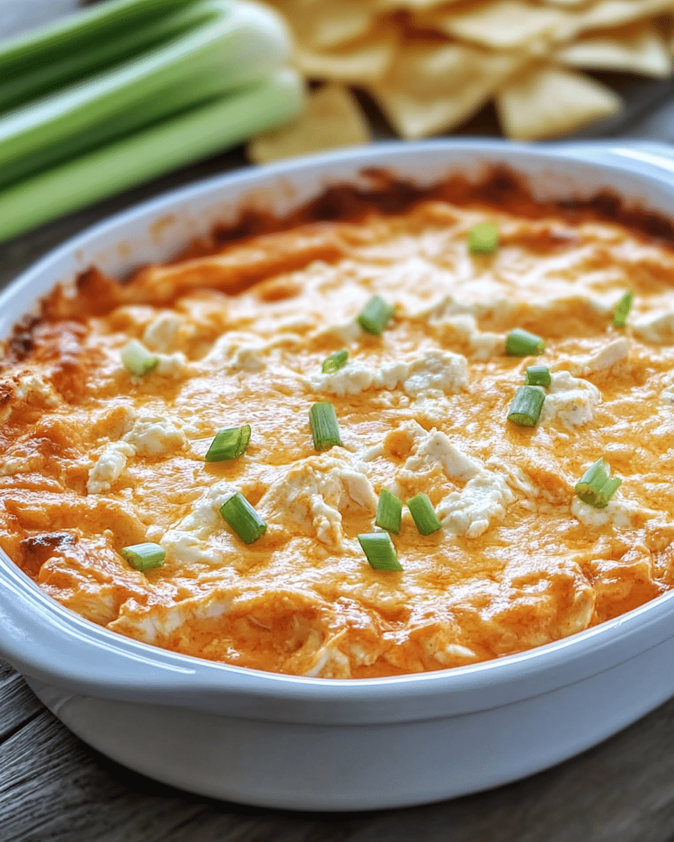 Baked Buffalo Chicken Dip with Canned Chicken