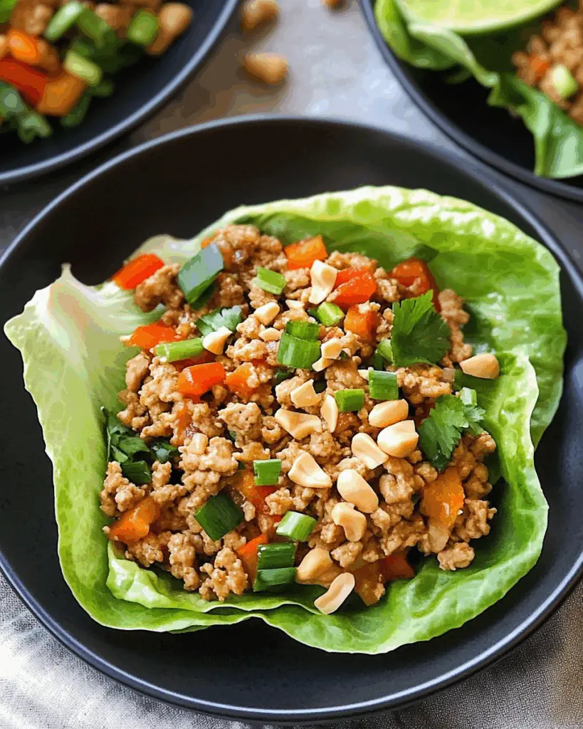 Thai Chicken Lettuce Wraps