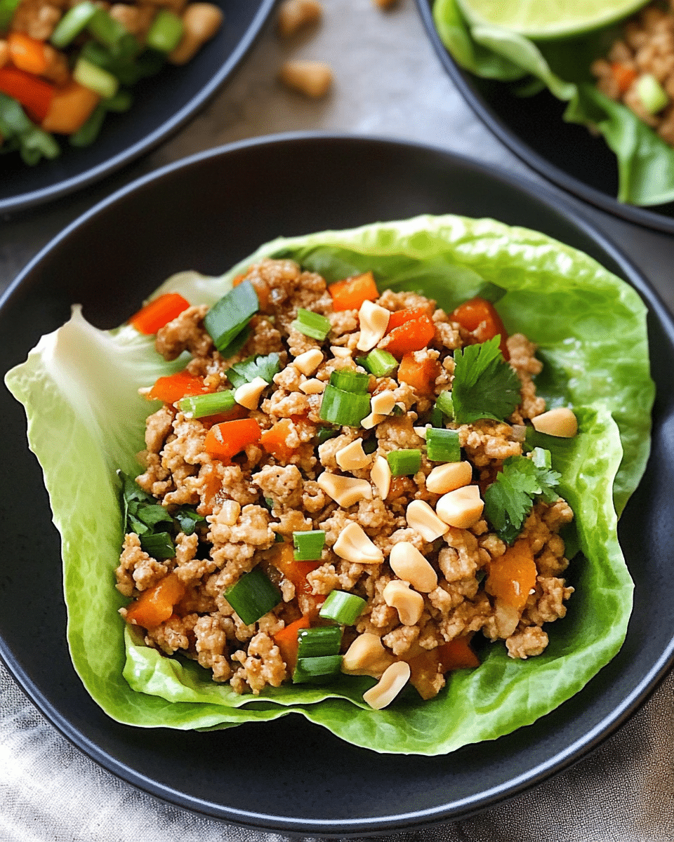 Thai Chicken Lettuce Wraps