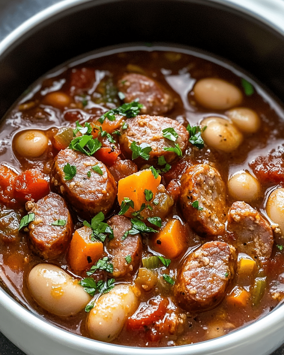 Slow Cooker Sausage Casserole