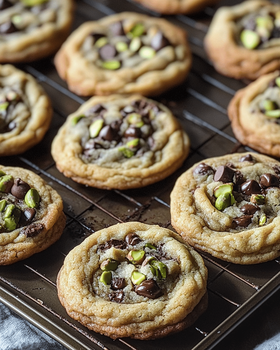 Pistachio Chocolate Chip Cookies