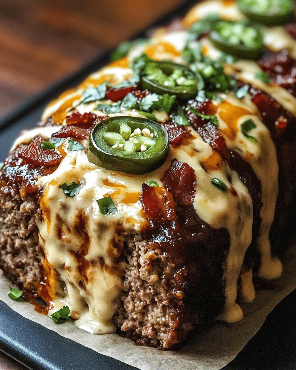 Smoky Jalapeño Popper Meatloaf