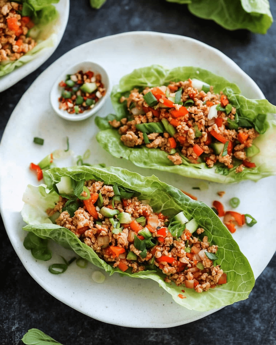 Ground Chicken Lettuce Wraps