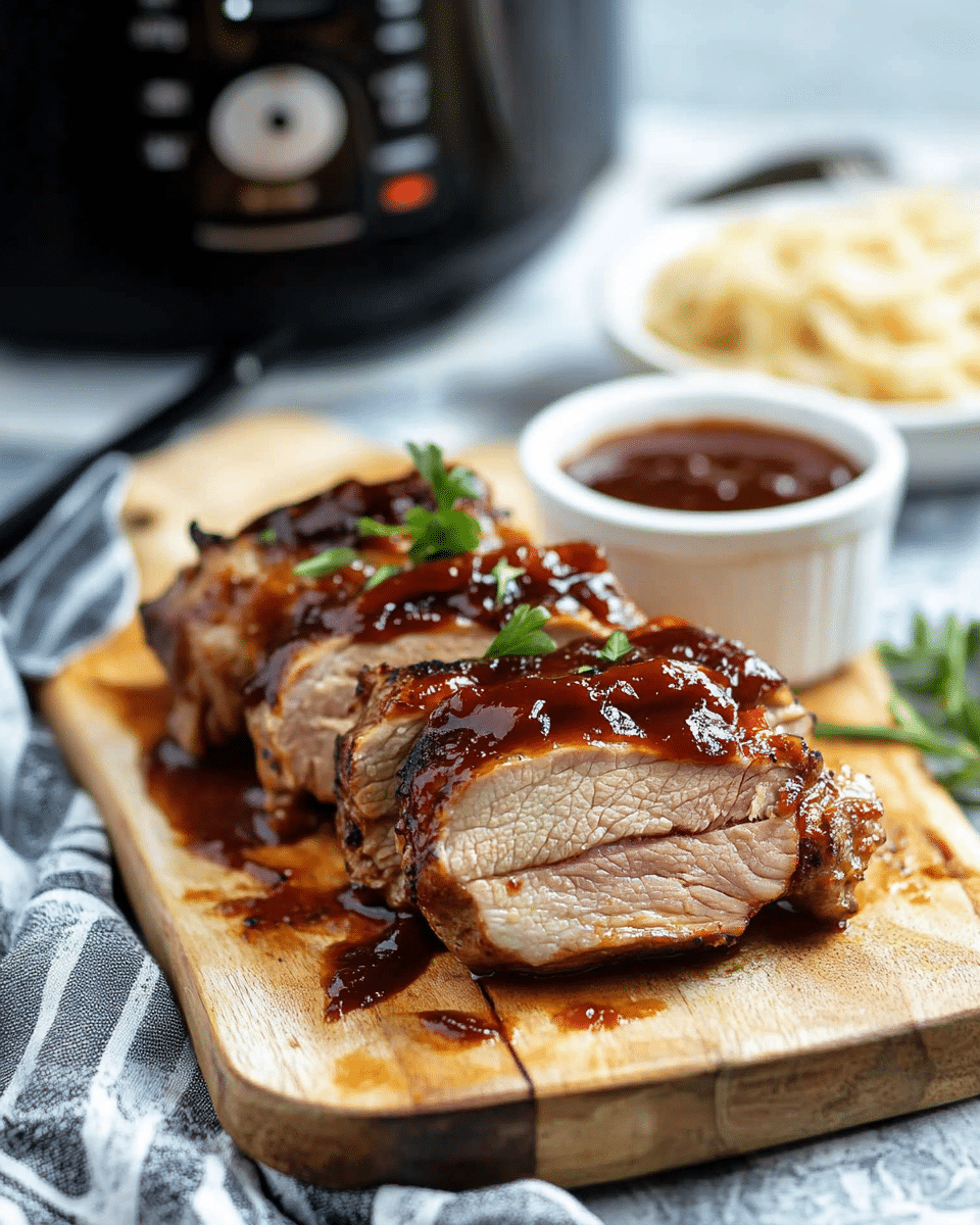 Instant Pot BBQ Pork Tenderloin