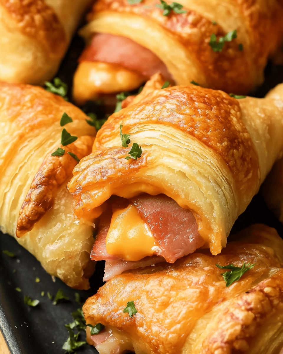 Ham & Cheese Crescent Roll-Ups