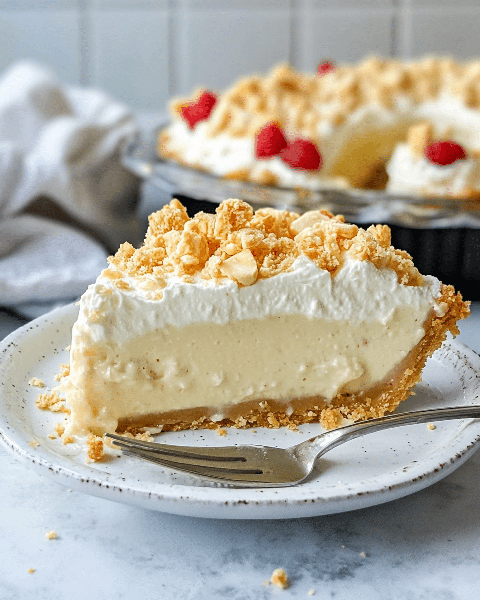 No Bake Banana Pudding Pie