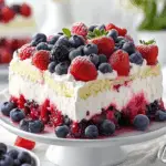 Summer Berry Poke Cake
