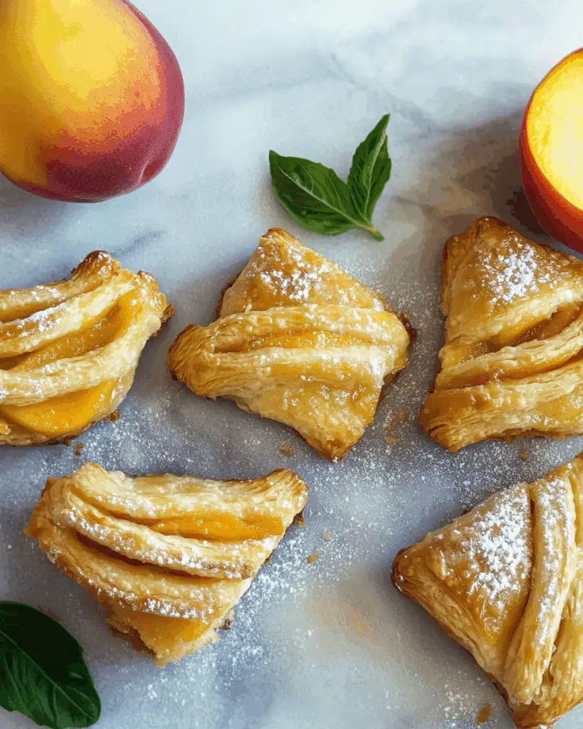 Fresh Peach Hand Pastries