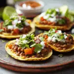 Mexican Sopes with Refried Beans and Fresh Toppings