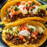 Crispy Homemade Chalupas with Seasoned Beef and Fresh Toppings